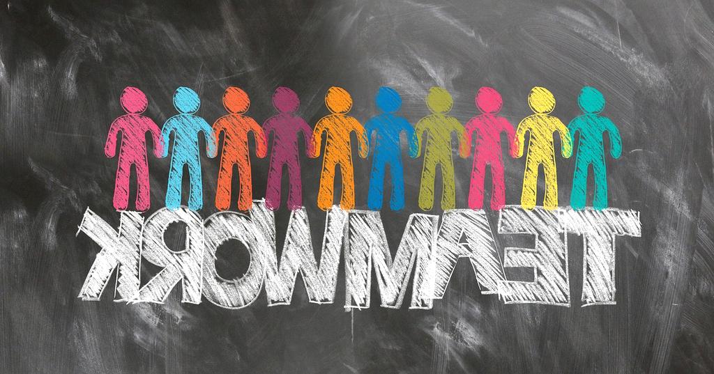 Contact support team working in modern office environment